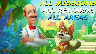 Gardenscapes  All Missions  All Rewards  All Areas Unlocked Part 2  0  Endless [upl. by Noiramaj]