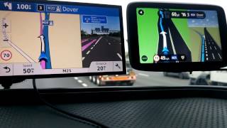 Garmin Drivesmart 61 vs Tomtom GO 6200 on Motorway [upl. by Bolten317]