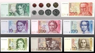 German Mark Banknotes and Coins Deutsche Mark banknoten und münzen [upl. by Aloisia]