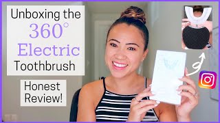 Unboxing the 360 Electric Toothbrush Honest Review  Does It Work  Emilyy Elizabeth Davio [upl. by Atiras539]