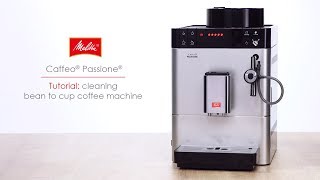 Caffeo® Passione®  Tutorial cleaning bean to cup coffee machine [upl. by Tomlin481]