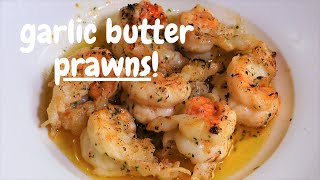 Garlic Butter Prawns  Quick amp Simple 5 Minute Recipe  Keto  Low Carb [upl. by Raeann]