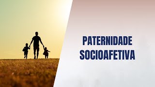 Paternidade socioafetiva [upl. by Nesnej]