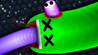 Slitherio Best Hacker Snake vs Troll Snake Epic Slitherio Gameplay [upl. by Eniaj]