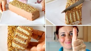 MATTONCINO DOLCE DI BENEDETTA Ricetta Facile Senza Cottura  Nutella Brick Cake Easy Recipe [upl. by Bove]