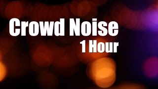 Crowd Noise 1 Hour White Noise [upl. by Wilek132]