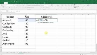 Comment utiliser la fonction SI  condition à 2 choix  Cours facile EXCEL [upl. by Dawn]