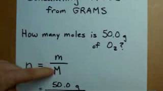 Calculating Moles from Grams Mass to Moles [upl. by Klein]