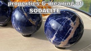 Sodalite Meaning Benefits and Spiritual Properties [upl. by Goldsworthy]