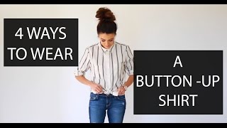 4 Ways to Wear or Tie A Button Up Shirt [upl. by Mallorie]