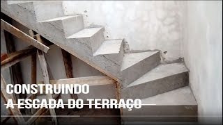 Escada de concreto como ficou Amostra de meu trabalho [upl. by Shantha151]