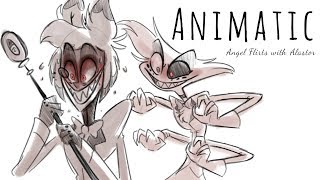 Angel Flirts with Alastor LANGUAGE WARNING Hazbin Hotel Animatic [upl. by Onin]