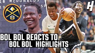 Bol Bol Reacts To Bol Bol Highlights  The Reel [upl. by Kozloski694]