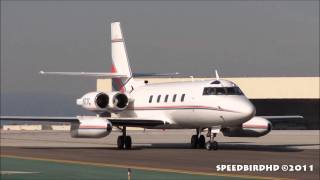 Parn Aviation Lockheed L1329 JetStar II N77C Taxi [upl. by Ennaillek]