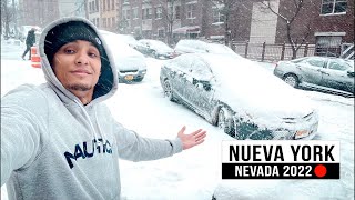 ❄️Nevada en NUEVA YORK  Tormenta 2022🔴 [upl. by Olnee]