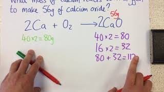 Calculating masses in reactions  p27 Chem [upl. by Ennad]