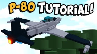 How to make a P80 Fighter Jet in Build a Boat for Treasure [upl. by Eeroc]