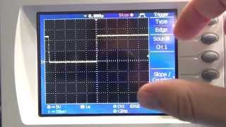 Tutorial How to use an Oscilloscope 3  How to capture a signal event  glitch  transient [upl. by Enirtak561]