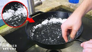 How To Season A Cast Iron Skillet [upl. by Arimas7]