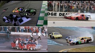 NASCAR Countdown Top 10 last laps in NASCAR history [upl. by Itnaihc168]