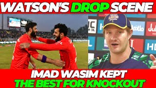 Watson OUT OF RACE OF Pakistan Coaching  Imad Wasim STORMS Islamabad into PSL Eliminator [upl. by Ahsinoj]