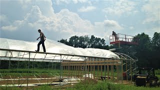 Hydroponic Greenhouse Build From Start to Finish [upl. by Ahsatal678]