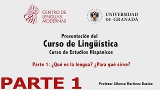 Curso de Lingüística Parte 1 de 4 [upl. by Walston]