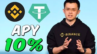 Binance EARN Tutorial 10 APY Flexible Savings [upl. by Ilarrold]