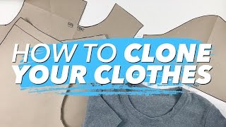 How to Make Patterns from Your Clothes CLONE YOUR WARDROBE  WITHWENDY [upl. by Renate]