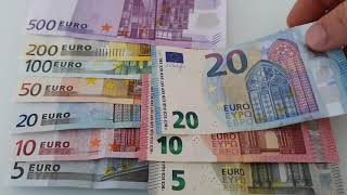 Euro banknotes old vs new [upl. by Enttirb]