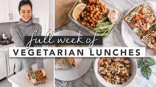 Healthy VeganVegetarian Lunch Ideas From Monday to Friday  by Erin Elizabeth [upl. by Loziram858]