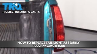 How To Replace Tail Light Assembly 199299 GMC K1500 [upl. by Ientirb380]