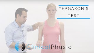 Yergasons Test  Clinical Physio [upl. by Aara]