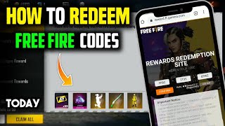 HOW TO REDEEM FREE FIRE CODES  HOW TO REDEEM CODE IN FREE FIRE  FREE FIRE REDEEM CODE [upl. by Marlee821]