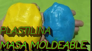 como hacer  PLASTILINA CASERA FACIL  expeeimento [upl. by Gardiner]