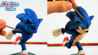 Como hacer a SONIC la película de plastilina  How to Sonic The Hedgehog in CLAY  DibujAme Un [upl. by Ecinom236]