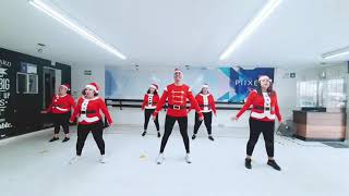 FELIZ NAVIDAD  THALIA  ZUMBA  BAILE ACTIVO  COREOGRAFIA  JOHN AGUILERA [upl. by Narahs639]