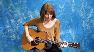 Molly Tuttle plays Little Pine Siskin on a PreWar Guitars 000 Mahogany [upl. by Oiligriv]