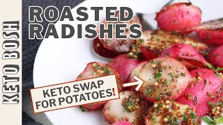 Garlic amp Herb Roasted Radishes Recipe Baked [upl. by Enylrac795]