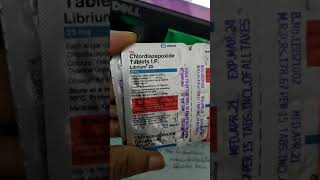 Tab Librium 25 mg chlordiazepoxide [upl. by Asiral]