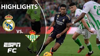 Real Betis vs Real Madrid  LALIGA Highlights  ESPN FC [upl. by Adnawt846]