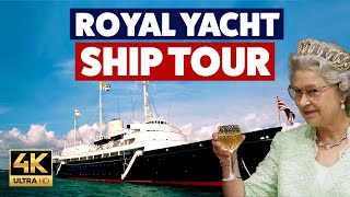 A tour of Queen Elizabeth IIs Royal Yacht Britannia  Featured in Netflixs The Crown [upl. by Sedicla]