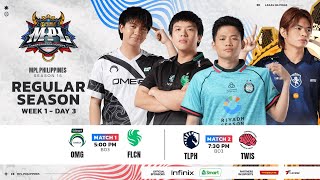 🔴 LIVE  MPL PH S15  FILIPINO  Week 1 Day 3 [upl. by Beau]