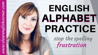 How to Say English Letters American English Alphabet Pronunciation [upl. by Nauqan361]