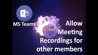 allow access to Microsoft teams meeting recording [upl. by Hsinam848]