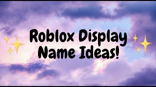 Display name ideas Roblox [upl. by Eliathan751]