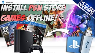 Installing PSN Store Content Offline via USB [upl. by Eerazed572]