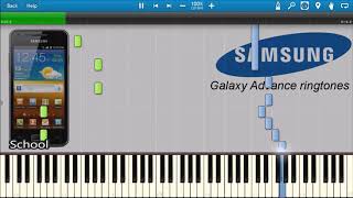 SAMSUNG GALAXY ADVANCE RINGTONES IN SYNTHESIA [upl. by Sivam272]