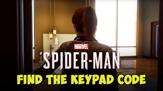 Where To Find The Keypad Code  SPIDERMAN PS4  RetroGAMEz [upl. by Oad]