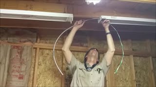 Installing Shop Lights Part 1 [upl. by Alieka]